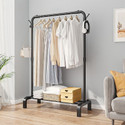 ZHEANURA Plastic Coat Stand (Finish Color - BLACK 1 ROD, DIY(Do-It-Yourself))