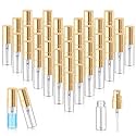Zhehao 1 Pcs Mini Spray Bottles, Perfume Bottle, Gold Cap, 3 Ml