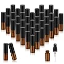 Zhehao 100 Pcs Mini Spray Bottles, Perfume Bottle, Amber, 2 Ml