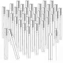 Zhehao 100 Pcs Mini Spray Bottles, Perfume Bottle, Silver Cap, 10 Ml