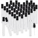 Zhehao 100 Pcs Mini Spray Bottles, Perfume Bottle, Black Cap, 10 Ml