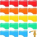 Zhehao 20 Pcs Syrup Pump Covers Rubber Caps for Syrup Bottles,Colorful