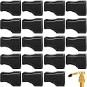 Zhehao 20 Pcs Syrup Pump Covers Rubber Caps for Syrup Bottles,Black