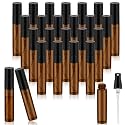 Zhehao 50 Pcs Mini Spray Bottles, Perfume Bottle, Amber, 5 Ml