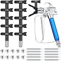 Zhengmy 17 Pcs Airless Paint Sprayer Gun with Nozzle Guard Spray Tips and Airless Paint Spray Gun Filter for Spraying Machine Accessories (Mixed Sizes)