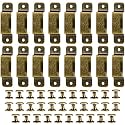 Zhengmy 48 Pieces Metal Belt Clip for Drill Tape Measure, Bronze Rivets