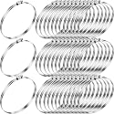 Zhengmy 50 Pack 3 in Stainless Steel Hose Clamps, 2-13/16" to 3-3/4"