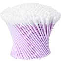 Zhengmy 500 Pcs Foam Swabs for Printer Head Camera Lens 3.66 Inch,Purple