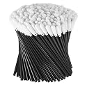 Zhengmy 500 Pcs Foam Swabs for Printer Head Camera Lens 3.66 Inch,Black