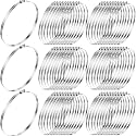 Zhengmy 60 Pack 8 in Stainless Steel Hose Clamps, 7-5/8" to 8-1/2"
