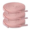 ZHENTOR 3 Pair Flat Shoe Laces for Sneakers, Shoelaces for Sneakers Athletic Running Shoes Boot Strings