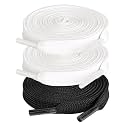 ZHENTOR 3 Pair Flat Shoe Laces for Sneakers, Shoelaces for Sneakers Athletic Running Shoes Boot Strings