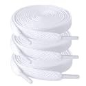 ZHENTOR 3 Pair Flat Shoe Laces for Sneakers, Shoelaces for Sneakers Athletic Running Shoes Boot Strings
