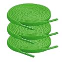 ZHENTOR 3 Pair Flat Shoe Laces for Sneakers, Shoelaces for Sneakers Athletic Running Shoes Boot Strings