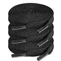ZHENTOR 3 Pair Flat Shoe Laces for Sneakers, Shoelaces for Sneakers Athletic Running Shoes Boot Strings