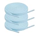 ZHENTOR 3 Pair Flat Shoe Laces for Sneakers, Shoelaces for Sneakers Athletic Running Shoes Boot Strings