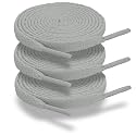 ZHENTOR 3 Pair Flat Shoe Laces for Sneakers, Shoelaces for Sneakers Athletic Running Shoes Boot Strings