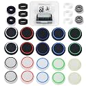 ZHI-NYLLDJS 30 Pieces Controller Thumb Grips for PS5/4,Controller Thumb Caps for Xbox,Joystick Stick Grip for Switch1/2 Pro Controller,Precision Rings&amp;Thumb caps Set(Black&amp;White) A&amp;B&amp;C