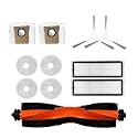 ZHICHENG 11pcs Main Roller Brush/Side Brush/mop Cloth/dust Bag/HEPA Filter Compatible with for Dreame L10S Ultra Xiaomi X10+ B101CN C102CN x20+ B116 Robot Vacuum Cleaner Accessory Replacement
