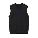 ZHILI Men's Merino Wool Blend V-Neck Sleeveless Pullover Sweater Vest