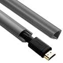 ZhiYo Mini Corner Cord Hider for One Cable, Premium Look Raceway, 142in