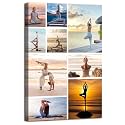 ZHIYYHAO Custom 9 Picture Collage Upload Your Photos Framed Customized Canvas Wall Art Multi Pictures Prints to Canvas for Living Room Bedroom Study room Home Decor (CF-8,36.00L X24.00W'')