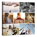 ZHIYYHAO Custom Multi Image Collage Canvas Wall Art Framed Customize Picture Canvas Prints with Your Photos Wall Art Living Room Bedroom Study room Home Decor for Kids Family Lover Wedding (CF-2, 20.00L''X20.00W" 