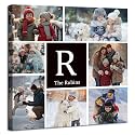 ZHIYYHAO Customized 8 Photo Collage Upload Your Photos Custom Canvas Wall Art Multi Pictures Prints to Canvas for Living Room Bedroom Study room Home Decor (CF-6,16.00L''X16.00W)