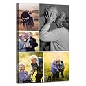 ZHIYYHAO Multi Photo Collage Custom Canvas Wall Art Framed Customized Canvas Print with Your Photos for Family Wedding Friends Anniversary (CF-5,30.00L X20.00W'')