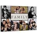 ZHIYYHAO Multi Pictures Collage Custom Canvas Wall Art Personalized Multi Pictures Wall Art Canvas Prints for Living Room Bedroom Study room Home Decor (CF-9, 12.00L X8.00W'')