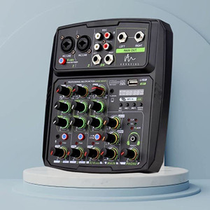 zhizuka professional audio mixer free podcast learning course 4 channels usb input analog sound mixer
