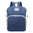 Portable Foldable Diaper Bag Backpack Multifunctional Baby Cradle Changing Station Bed Travel for Mom &amp; Dad