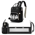Portable Foldable Diaper Bag Backpack Multifunctional Baby Cradle Changing Station Bed Travel for Mom & Dad