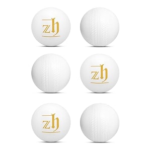 cricket plastic training balls white 100 gm per ball pack of 6