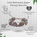 Brown Tiger Eye 8 mm Beaded Gemstone Bracelet | Boosts Confidence, Grounding &amp; Protection | Natural Crystal Healing Jewelry for Men &amp; Women | Stylish Energy Wrist Band | Handmade Stretchable Energy Bracelet for Protec