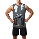 Zhyaj Summer Tanks Top for Men Flag Graphic Print Sleeveless Shirts Casual Working Out Vest T-Shirts Loose-Fit Men's Tank