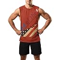 Zhyaj Summer Tanks Top for Men Flag Graphic Print Sleeveless Shirts Casual Working Out Vest T-Shirts Loose-Fit Men's Tank