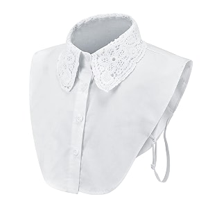 zibuyu women detachable collar white cotton half shirt detachable false shirt collar women and girls