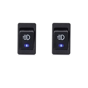 zibuyu fog light switch universal fit 12v 35a blue led 3 way 4 pin 1 p