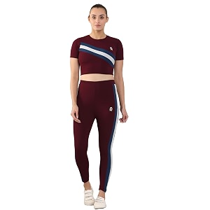 Zicada Womens Top Bottom Set Gym