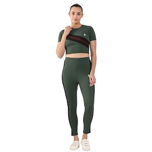 Zicada Womens Top Bottom Set Gym