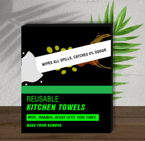 Ziccs 100 Reusable Bamboo Kitchen Towel