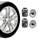 Ziciner 4 PCS Bling Tire Stem Valve Caps, Crystal Dustproof Handmade Rhinestone Auto Stem Air Cap Cover, Attractive Vehicle Exterior Accessories, Universal for Cars Motorcycles Bikes (Lake Blue)