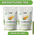 Zidella Herbals Weight Loss Green Tea-Enrich with Lemongrass, Chamomile,Peppermint,Rose,Hibiscus Chamomile Green Tea Pouch (2 x 100 g)
