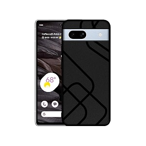 Zig-Zag Black Line Design Premium 2D Printed