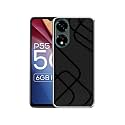 Zig-Zag Black Line Design Printed Silicon Soft TPU Back Case Cover for Itel P55 5G