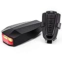 Zigly 4 in 1 Anti-Theft Remote Control Alarm Taillight Led for Bicycle, Rubber, Multicolour