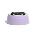 Zigly Lifestyle Pet Food Bowl | Dog Bowl for Medium Dogs & Cats | BPA-Free Melamine Bowl for Dogs with Removable Stainless Steel | Anti-Skid Dog Food Bowl - 400ml, Lilac