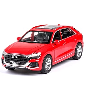 metal alloy pull back vehicles die-cast car diecast metal pullback toy car with openable doors amp light music dc car boys gifts toys for kids dc audi q8 132 box