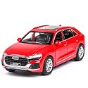 Metal Alloy Pull Back Vehicles Die-cast Car Diecast Metal Pullback Toy car with Openable Doors &amp; Light, Music Dc Car Boys Gifts Toys for Kids (DC Audi Q8 1:32 Box)